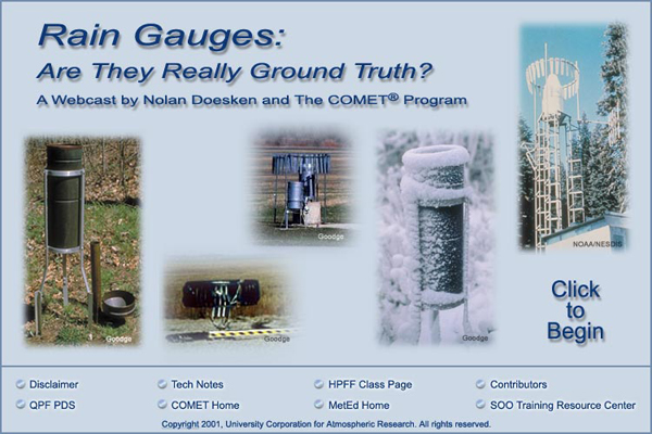 COMET module Rain Gauges: Are they really ground truth?