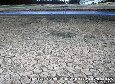 Dried out lake bed.